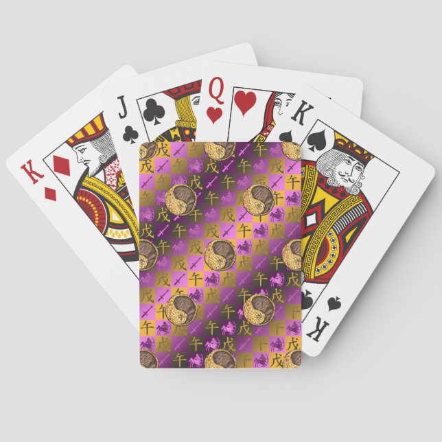 Jeu De Cartes Sagittaire & Cheval de Terre (dos)