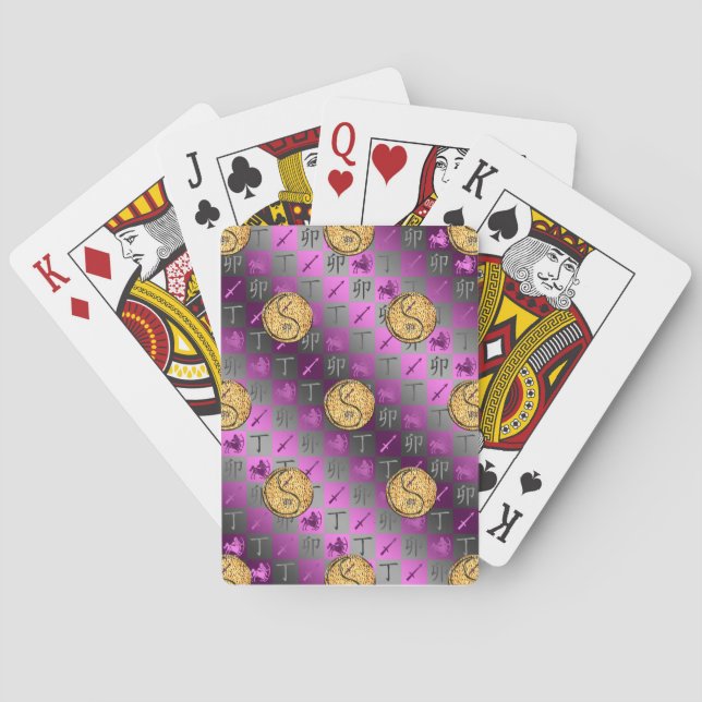 Jeu De Cartes Sagittaire & Lapin de Feu (dos)