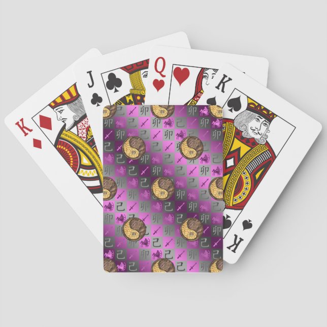 Jeu De Cartes Sagittaire & Lapin de Terre (dos)
