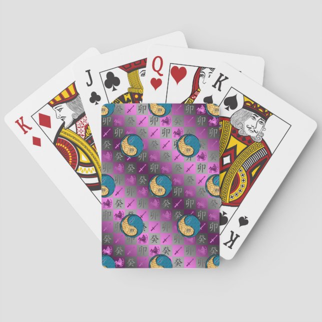 Jeu De Cartes Sagittaire & Lapin d'eau (dos)