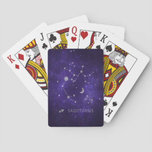 Jeu De Cartes Sagittaire pourpre zodiaque   Horoscope astrologiq
