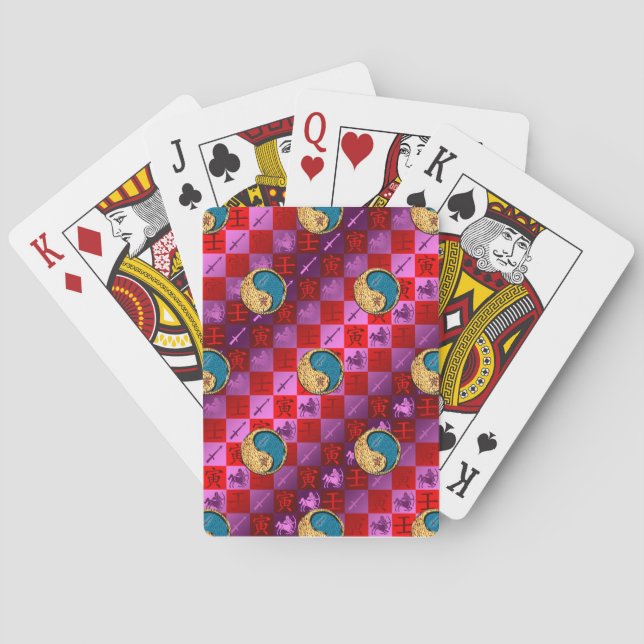 Jeu De Cartes Sagittaire & Tigre d'eau (dos)