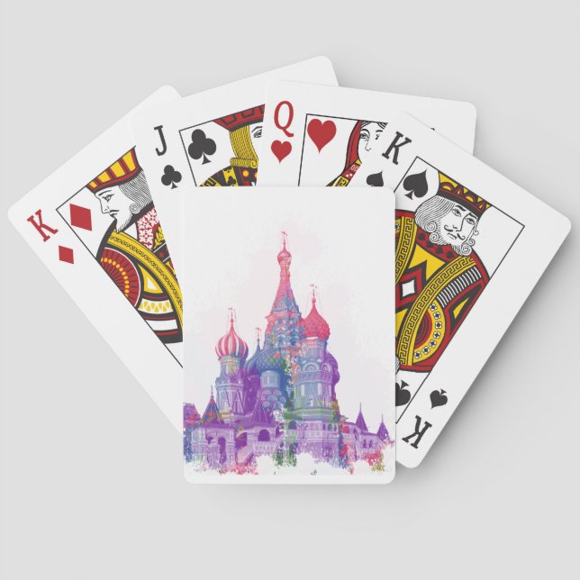 Jeu De Cartes Saint Basil's Cathedral Moscow (dos)
