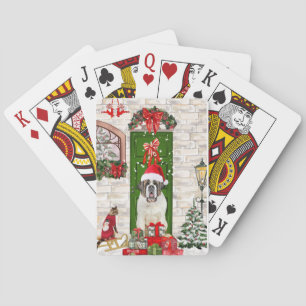 Jeu De Cartes Saint Bernard Chien Noël