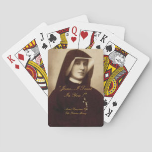 JEU DE CARTES SAINT FAUSTINA DE DIVINE MERCY