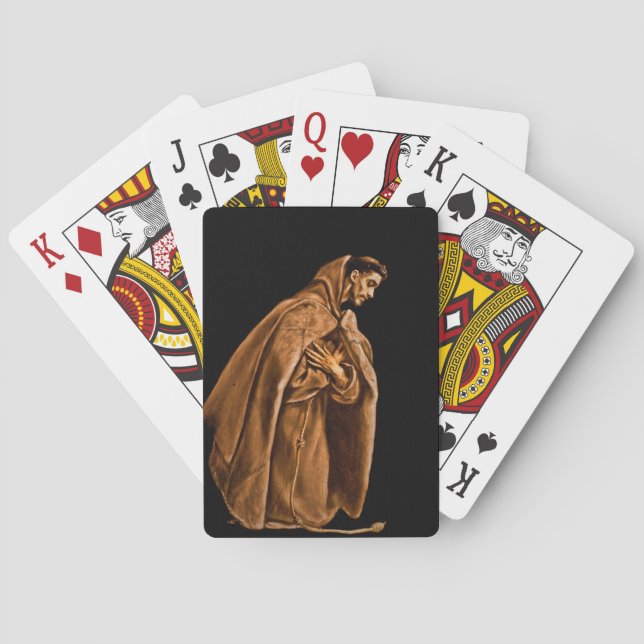Jeu De Cartes Saint François à genoux (dos)
