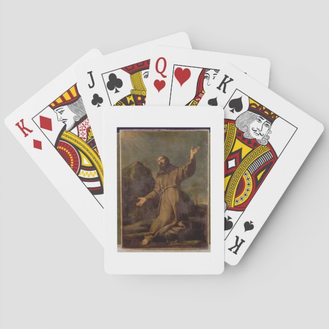 Jeu De Cartes Saint François recevant les stigmates (dos)