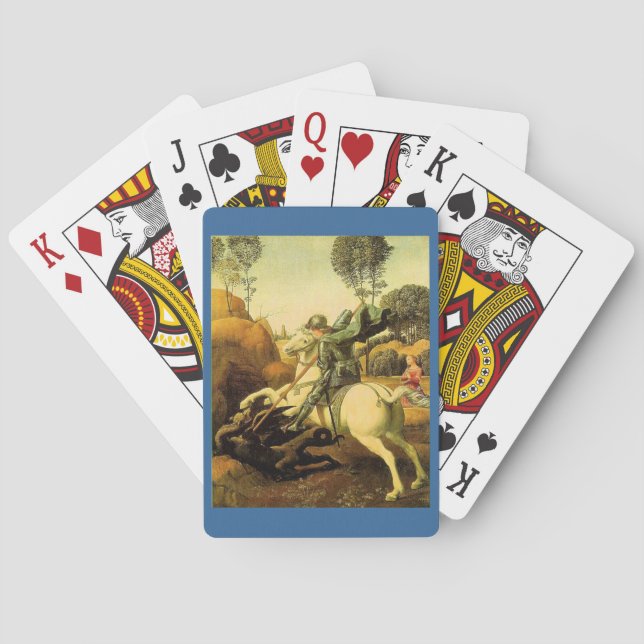 Jeu De Cartes "Saint George et le dragon" de Raphaël (vers 1505) (dos)