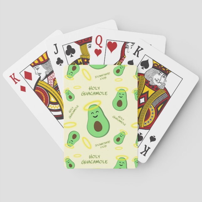 Jeu De Cartes Saint-Guacamole mignon avocat (dos)