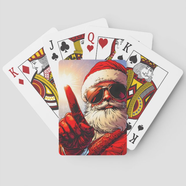 Jeu De Cartes Saint Jolly Père Noël Divine Glow (dos)