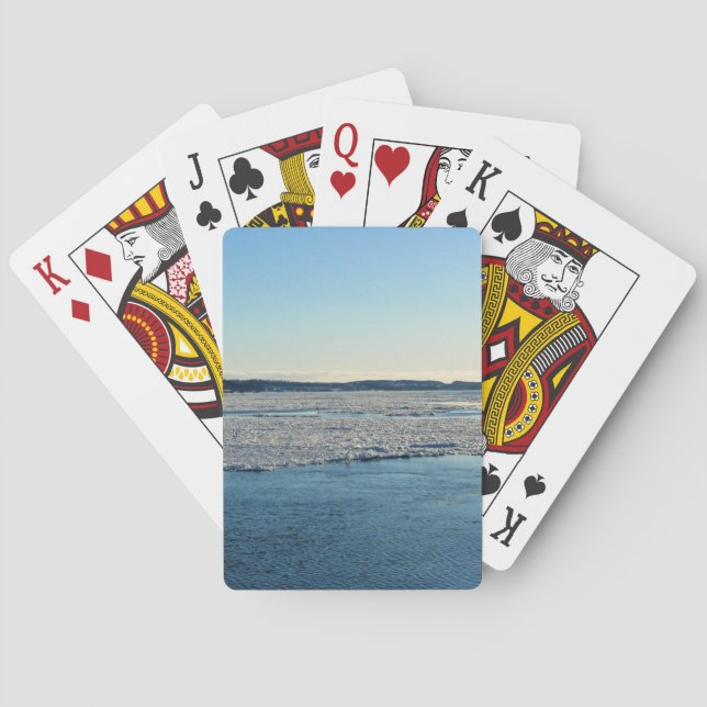 Jeu De Cartes Saint-Laurent en hiver, Québec, Canada (dos)