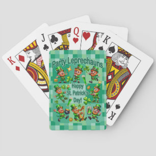 Jeu De Cartes Saint Patrick's Day Fun Adorable "Party Leprechaun
