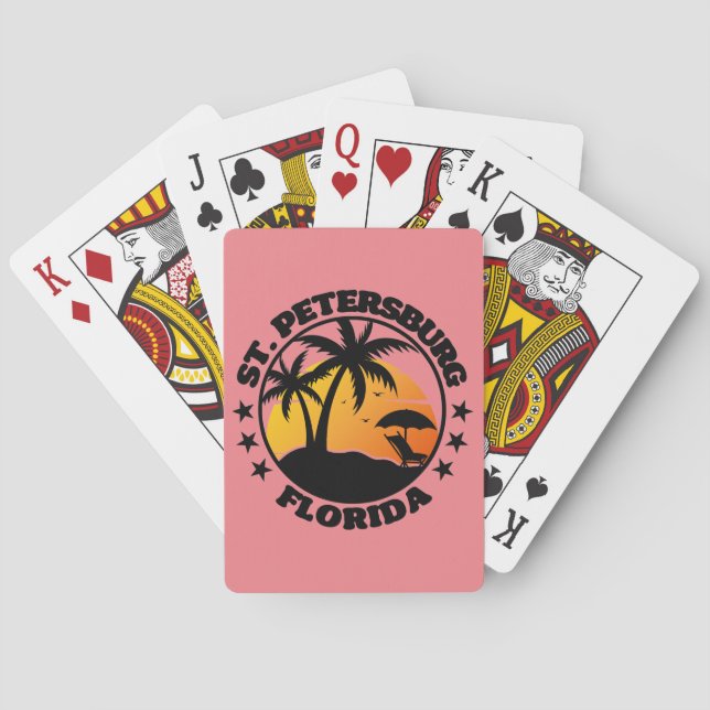 Jeu De Cartes Saint-Pétersbourg, Floride (dos)