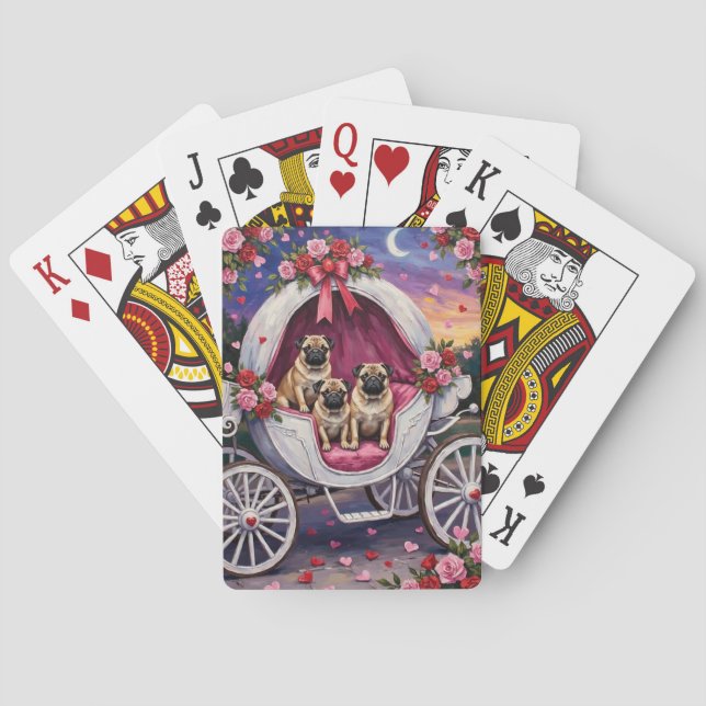 Jeu De Cartes Saint-Valentin Chien Carlin (dos)