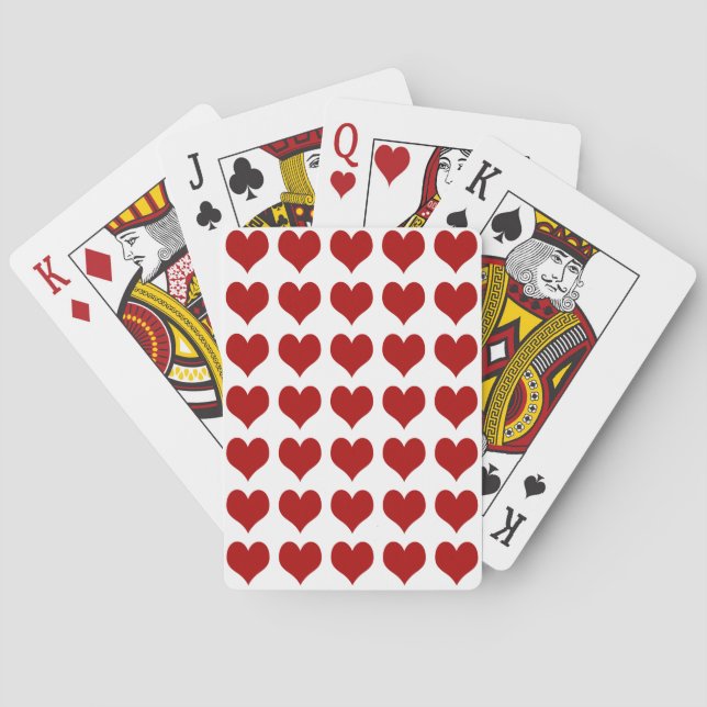 Jeu De Cartes Saint Valentin Coeur (dos)