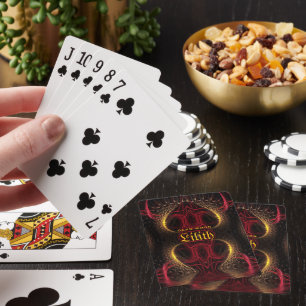 Jeu De Cartes Saint-Valentin gothique Cœurs d'or Arts sombres
