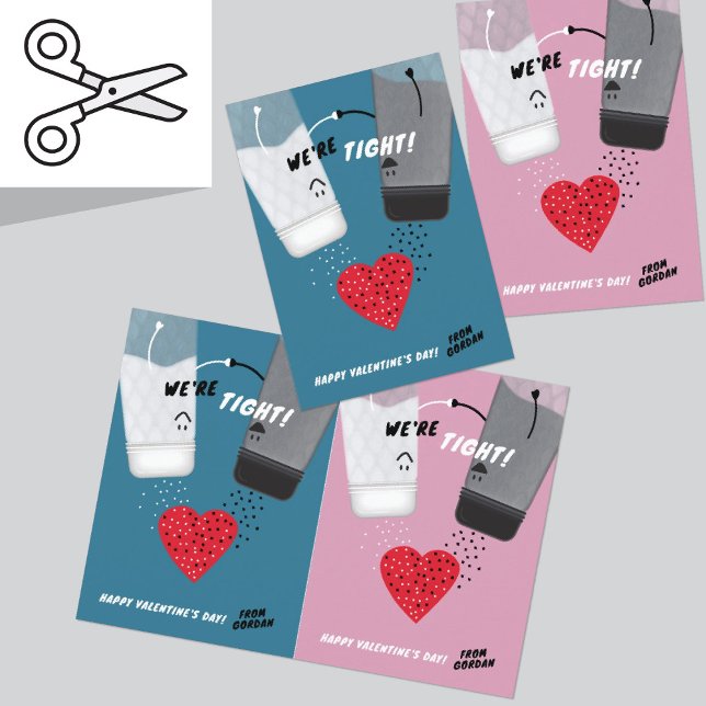Jeu de cartes Saint-Valentin pour sel et poivre co (Créateur téléchargé)
