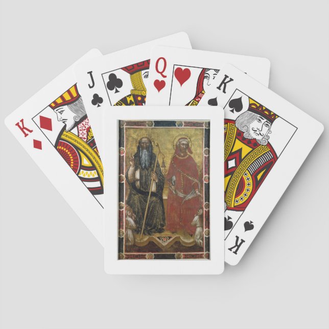Jeu De Cartes Saints Anthony Abbot et Eligius - Processus peint (dos)