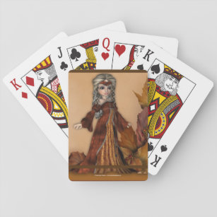 Jeu De Cartes Saison Automne Reine Jouer des cartes