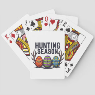 Jeu De Cartes Saison Chasse Pâques Chasse Oeufs Drôle
