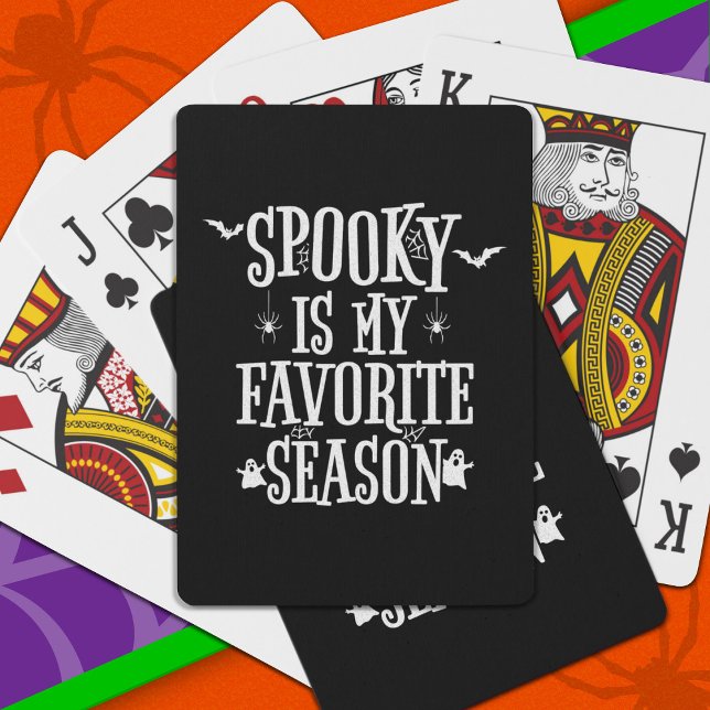 Jeu De Cartes Saison éffrayante Fantômes Bats Araignées Hallowee (Créateur téléchargé)