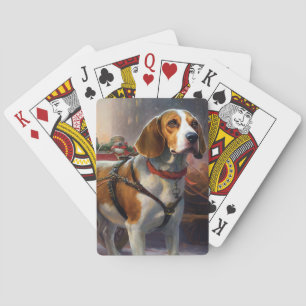 Jeu De Cartes Saison festive de Noël beagle