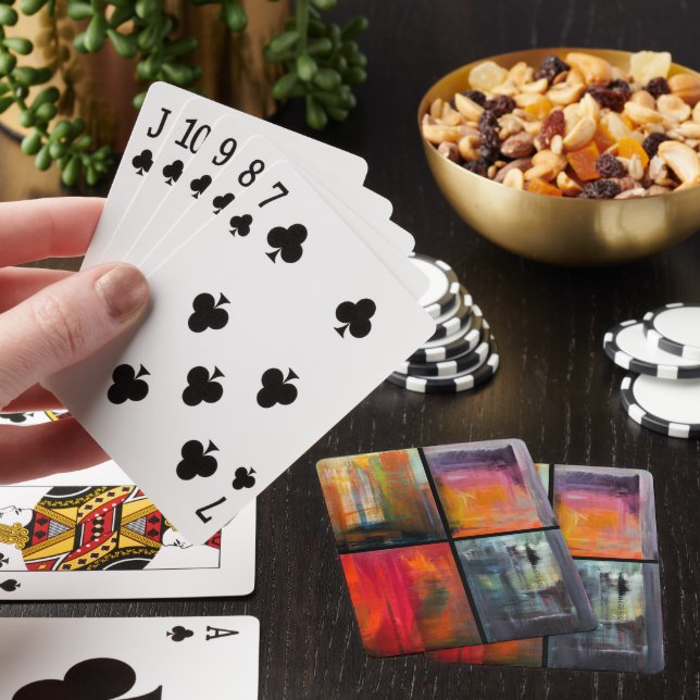Jeu De Cartes Saisons Peinture par Alfred Fox (In Situ)