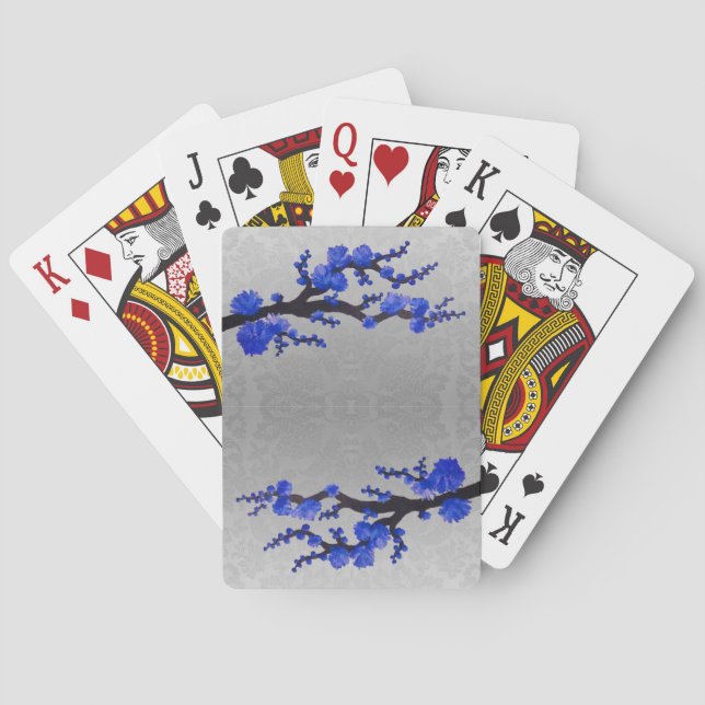 Jeu De Cartes Sakura Blossoms Satin Damask (dos)