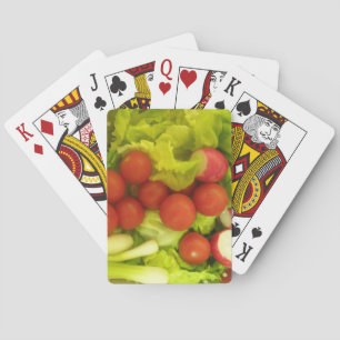 Jeu De Cartes Salade Légumes Lecture Cartes
