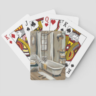 Jeu De Cartes Salle de bain française avec baignoire