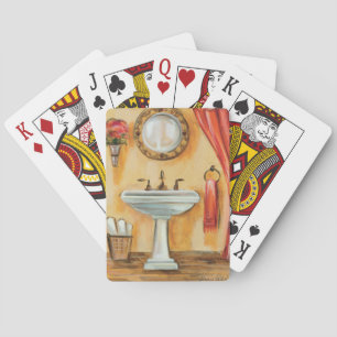 Jeu De Cartes Salle de bains contemporaine confortable