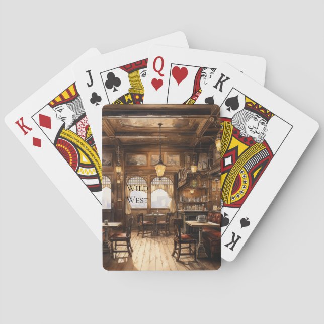 Jeu De Cartes Saloon Bar du Far West (dos)