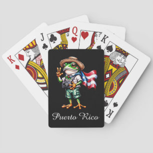 Jeu De Cartes Salutations de Porto Rico Grenouille Coqui Boricua