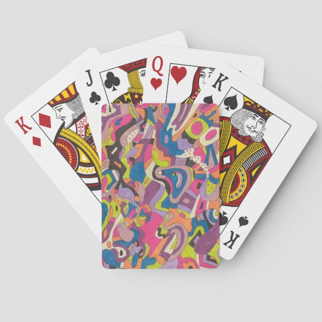 Jeu De Cartes "Samba" Art Abstrait (dos)