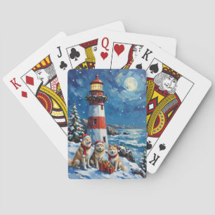 Jeu De Cartes Samoyed Noël Phare Vacances