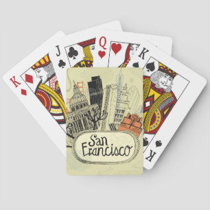 Jeu De Cartes San Francisco dessiné à la main
