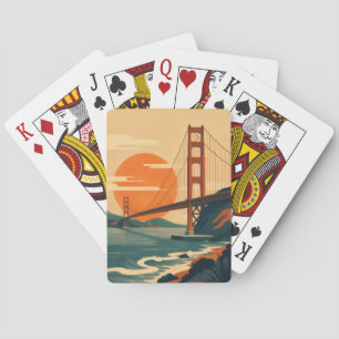 Jeu De Cartes San Francisco Voyage Pont Golden Gate Vintage