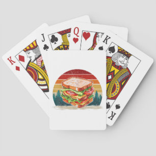 Jeu De Cartes Sandwich Food Vintage Style Retro Sandw détendu