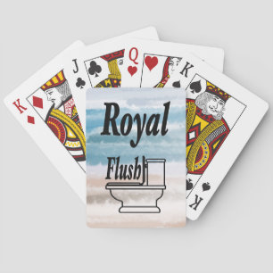 Jeu De Cartes Sandy Beach Ocean Waves Aquarelle Abstraite