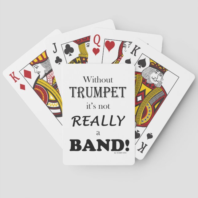 Jeu De Cartes Sans trompette - Groupe (dos)