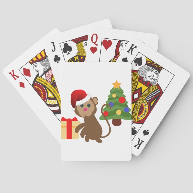 Jeu De Cartes santa claus monkey emoji (dos)