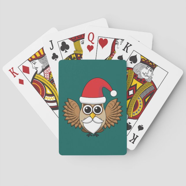 Jeu De Cartes Santa Claus Owl (dos)