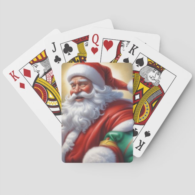 Jeu De Cartes Santa Clause Joyeux Noël Bonne année (dos)