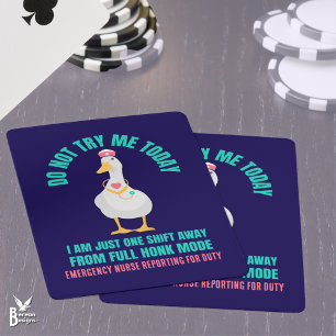 Jeu De Cartes Sassy Goose NE M'ESSAYEZ PAS AUJOURD'HUI infirmièr