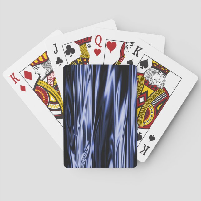 Jeu De Cartes Satin Bleu...... (dos)