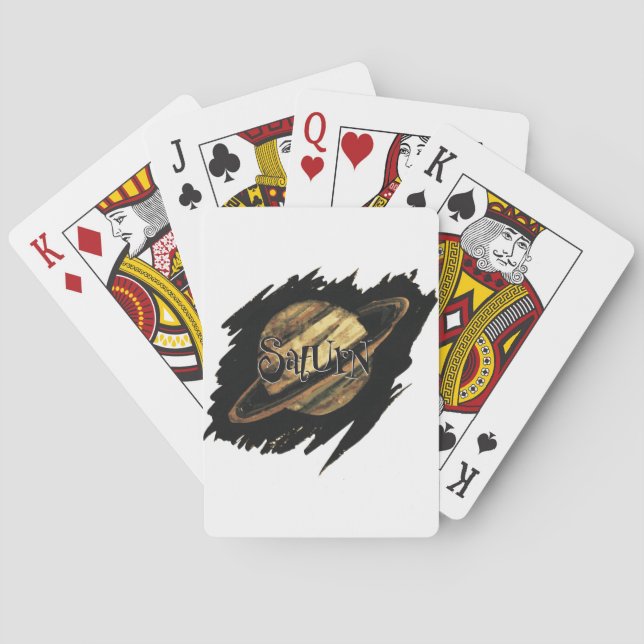 Jeu De Cartes Saturne Lecture des cartes (dos)