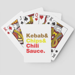 Jeu De Cartes Sauce Kebab & Chips & Chili.