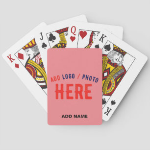 JEU DE CARTES SAUMON MODERNE ET MODERNE, PINK VÉRIFIÉ MARQUE