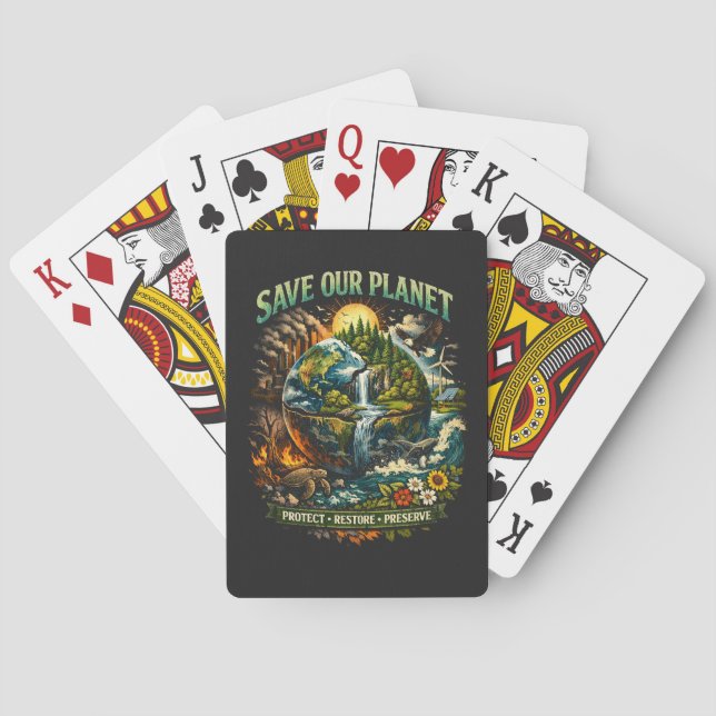 Jeu De Cartes Sauver notre planète (dos)