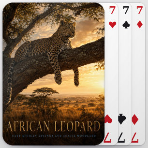 Jeu De Cartes Savane de l'Acacia du Léopard Africain ANIMALS Pok